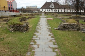 Ruinas de la ciudad medieval de Oslo